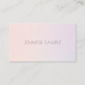 カラーエレガント調和モダンプロフェッショナルプレーン 名刺 (正面)