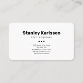 カラーエレガント選択QRコカスタムード 名刺 (正面)