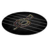 カラーエンボスを選択高音クレフ、 音符記号 カッティングボード (角)