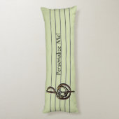 カラーエンボスを選択高音クレフ、 音符記号 ボディピロー (裏面 (縦))