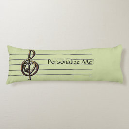 カラーエンボスを選択高音クレフ、 音符記号 ボディピロー