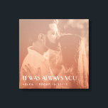 カラーオーバーレイカスタムフォトギフト新結婚規模 キャンバスプリント<br><div class="desc">2人のスタイリッシュ写真の赤面色のオーバーレイのこの壁のデコ来ー（白黒の写真を使用する方が良い）とタイポグラフィモダン。写真、名前、年数、または任意のメッセージを使用して、このキャンバスの印刷を編カスタム集できる。</div>