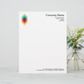 カラーオーバーレイモチーフ。 レターヘッド (スタンド正面)