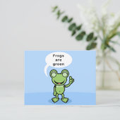 カラーカエル用イェイキャラクター ポストカード (スタンド正面)