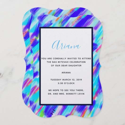 カラーカオス招待状 招待状 (正面/裏面)