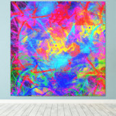 カラーカオス キャンバスプリント (インサイチュ (ウッドフロア))
