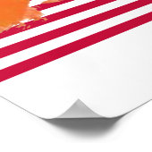 カラーカジュアルフラグ付きペッパー・スプレー・コップ ポスター (角)