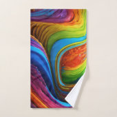 カラーカスケードバスタオルセット バスタオルセット (ハンドタオル)