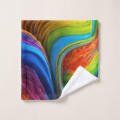 カラーカスケードバスタオルセット バスタオルセット (ウォッシュタオル)