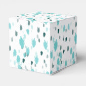 カラーカスタマイズグリーンブルーの抽象芸術アートのスプラッシュ フェイバーボックス (裏面サイド)