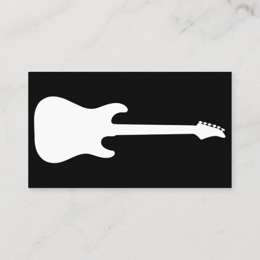 カラーカスタマイズ可能なシンプルエレクトリックギタービジネス 名刺 (裏面)