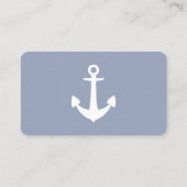 カラーカスタマイズ可能なシンプル出荷いかり 名刺 (裏面)