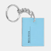 カラーカスタムのモノグラムキーチエレガントェイン キーホルダー (正面左)