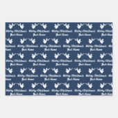 カラーカスタムエンジェルクリスマスのラッピング紙シート ラッピングペーパーシート (正面2)