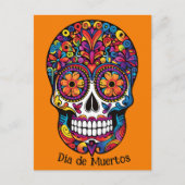 カラーカスタムカラフルシュガースカルディーアデムエルトス シーズンポストカード (正面)