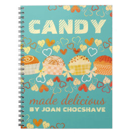 カラーカスタムキャンディトリュフスイーツレシピノート ノートブック