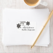 カラーカスタムクロスステッチ花刺繍 ラベル (インサイチュ)