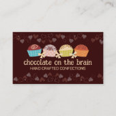 カラーカスタムチョコレートトリュフ菓子キャンディ 名刺 (正面)
