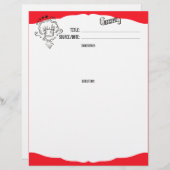 カラーカスタムドードルシェフハットレシピレターヘッド (正面/裏面)