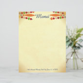 カラーカスタムフィッシュ野菜ケバブメニューレターヘッド (スタンド正面)