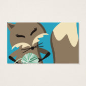 カラーカスタムフォックスクロシェ針糸ギフトラベル (裏面)