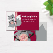 カラーカスタムフォックスヤーン編み物針ギフトラベル (デスク)