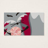 カラーカスタムフォックスヤーン編み物針ギフトラベル (裏面)