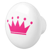 カラーカスタムプリンセスクラウンラウンドプルノブ セラミックノブ (右)