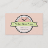 カラーカスタムベーカリー転がのピンウィスクベーキング 名刺 (正面)