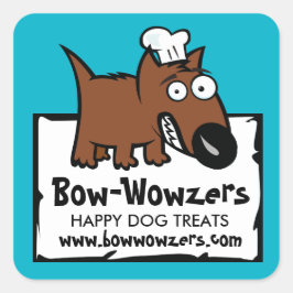 カラーカスタムペットフード料理犬フード犬のおやつ スクエアシール