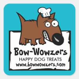 カラーカスタムペットフード料理犬フード犬のおやつ スクエアシール