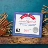 カラーカスタムマイルストン従業員のアニバーサリーアワード フォトプラーク (側面)