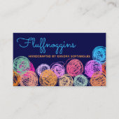 カラーカスタムヤーンボール編み物クロシェ・ホームズパン 名刺 (正面)