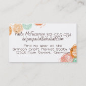 カラーカスタムヤーンボール編み物クロシェ・ホームズパン 名刺 (裏面)