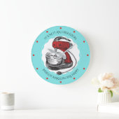 カラーカスタムレトロスタンドミキサーキッチンクロック ラージ壁時計 (ホーム)