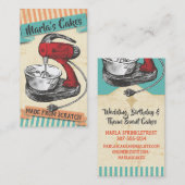 カラーカスタムレトロスタンドミキサーベーカリーベーキングブシン 名刺 (正面/裏面)