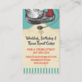 カラーカスタムレトロスタンドミキサーベーカリーベーキングブシン 名刺 (裏面)