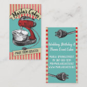 カラーカスタムレトロスタンドミキサーベーカリーベーキングブシン 名刺 (正面/裏面)