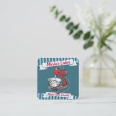 カラーカスタムレトロスタンドミキサーベーカリーベーキング スクエア名刺 (スタンド正面)