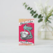 カラーカスタムレトロスタンドミキサーベーカリーベーキング 名刺 (スタンド正面)