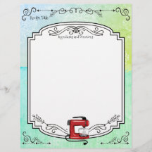 カラーカスタムレトロスタンドミキサーレシピレターヘッド