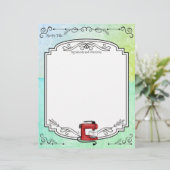 カラーカスタムレトロスタンドミキサーレシピレターヘッド (スタンド正面)