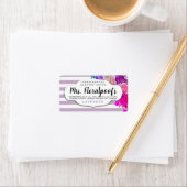 カラーカスタムヴィンテージフローラ石鹸または香水ラベル ラベル (インサイチュ)