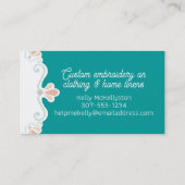 カラーカスタム刺繍フープ針糸 名刺 (裏面)