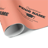 カラーカスタム卒業パーティラッピング紙 ラッピングペーパー (ロールコーナー)