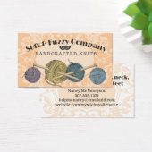 カラーカスタム手描き編み物針糸カード (デスク)