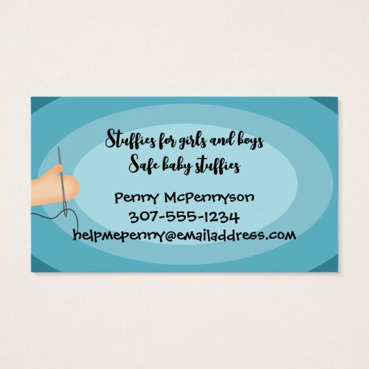 カラーカスタム裁縫のシームレスドール工芸品 (裏面)