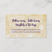 カラーカスタム裁縫機ステッチハートカード 名刺 (裏面)