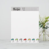 カラーカスタム電動ミキサレシピレターヘッド (スタンド正面)