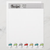 カラーカスタム電動ミキサレシピレターヘッド (正面/裏面)